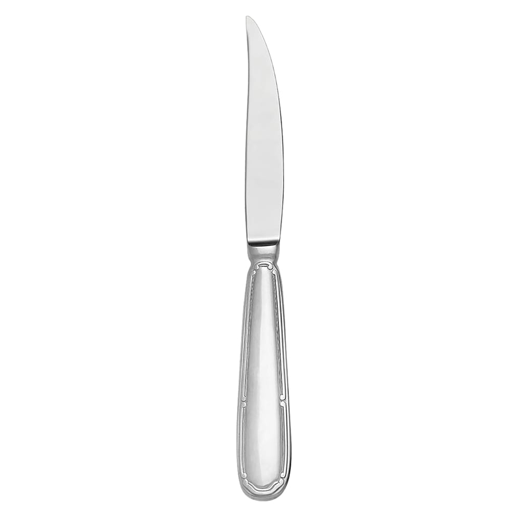 192-4125762 Steak Knife w/ Fluted Blade, Solid Handle, 18/8 Stainless, Baroque International