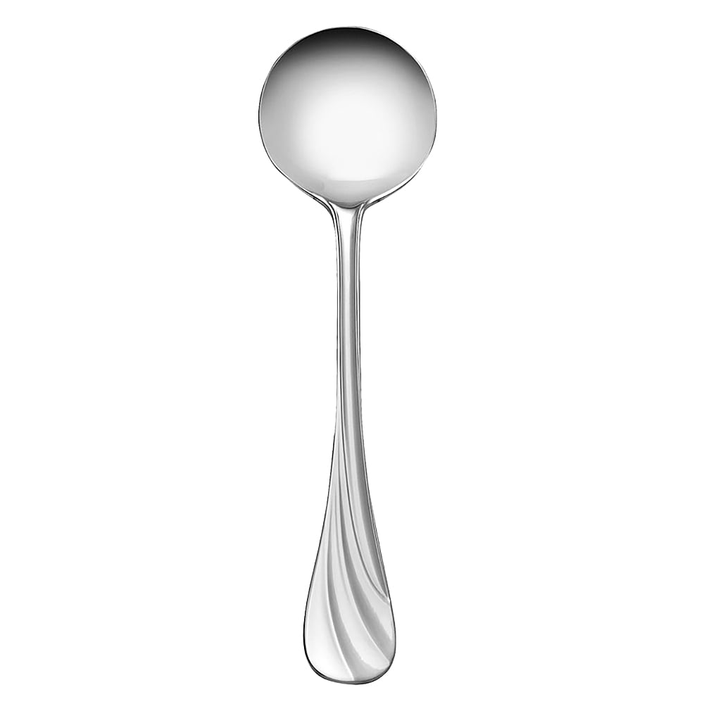 192-491016 6 1/2" Bouillon Spoon with 18/8 Stainless Grade, Serenade Pattern
