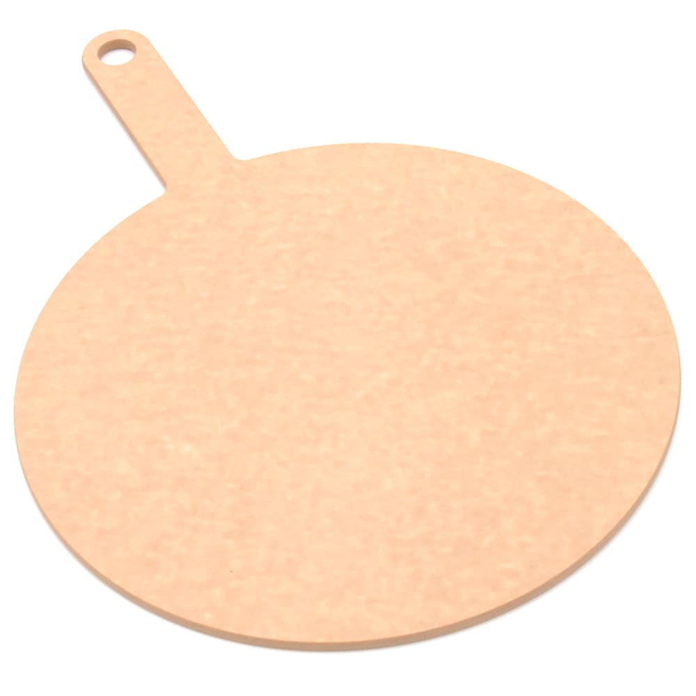 317-429171201 17" Pizza Board w/ 12" Round Blade - Paper Composite, Natural
