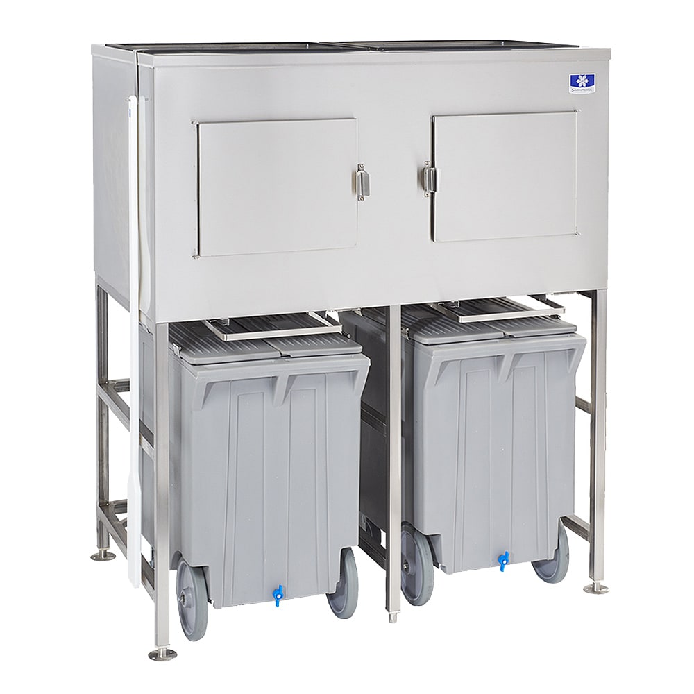 399-LBCS1360 Ice Bin Cart System w/ 772 lb Capacity - (2) Carts & (6) Totes, 60" W x 36&...