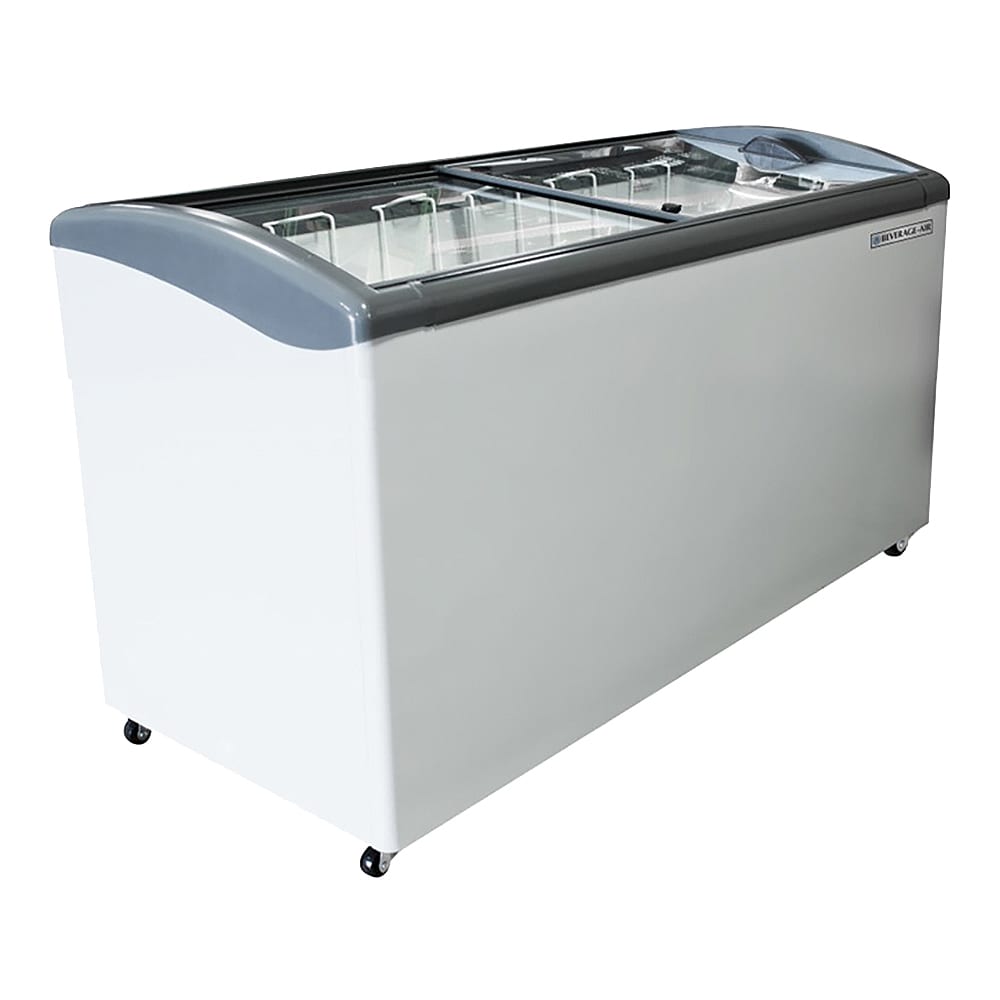 118-NC60HC1W 60 3/16" Mobile Ice Cream Freezer w/ 6 Baskets - White, 115v