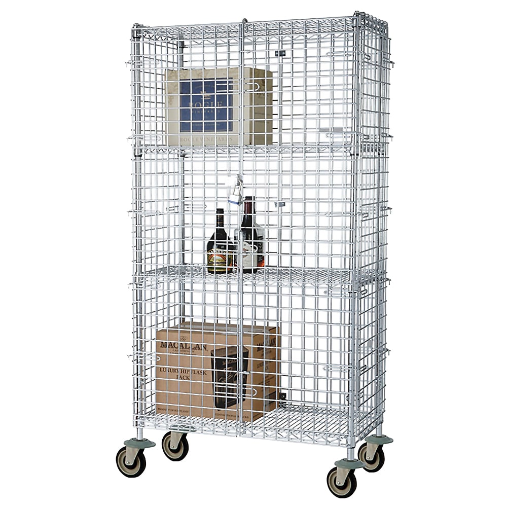 268-FMSEC24603 60" Mobile Security Cage, 24"D
