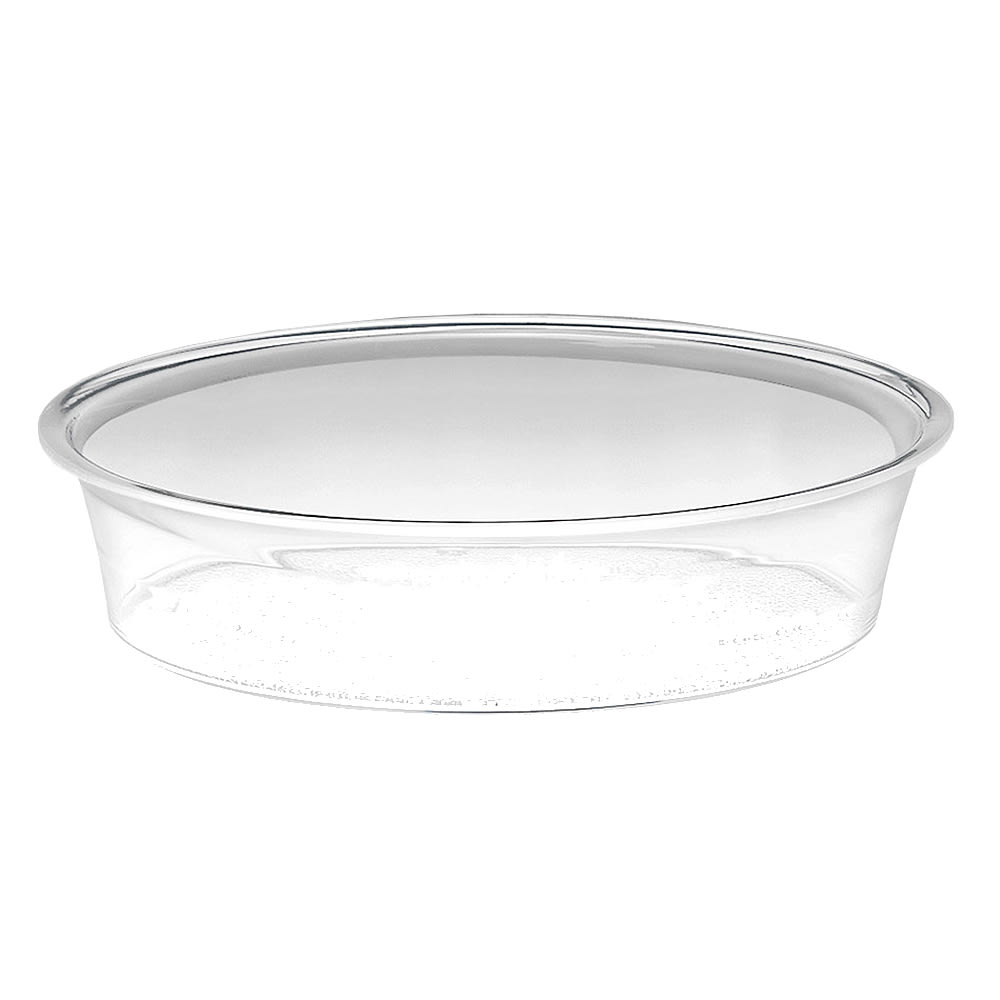 151-3161212 12" Round Turn N Serve Deep Tray, Clear