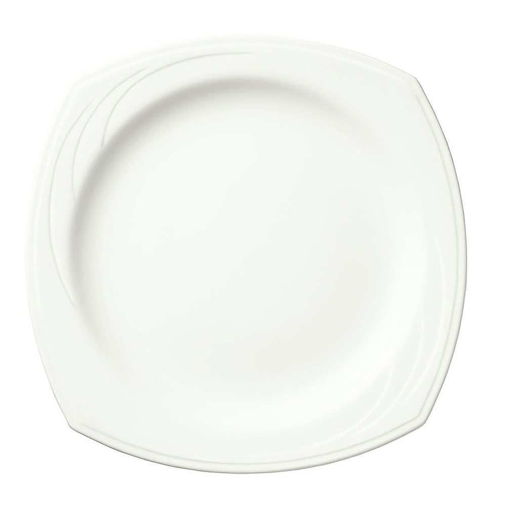 024-905437896 7 1/4" Square Plate w/ Elan Pattern & Medium Rim, Flat, Royal Rideau Body
