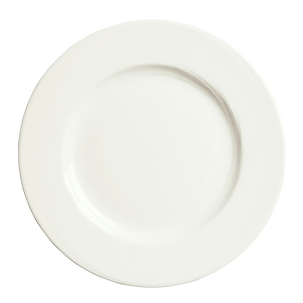 024-987659389 9" Round Plate, Wide Rim, w/ Silk Pattern & Royal Rideau Body