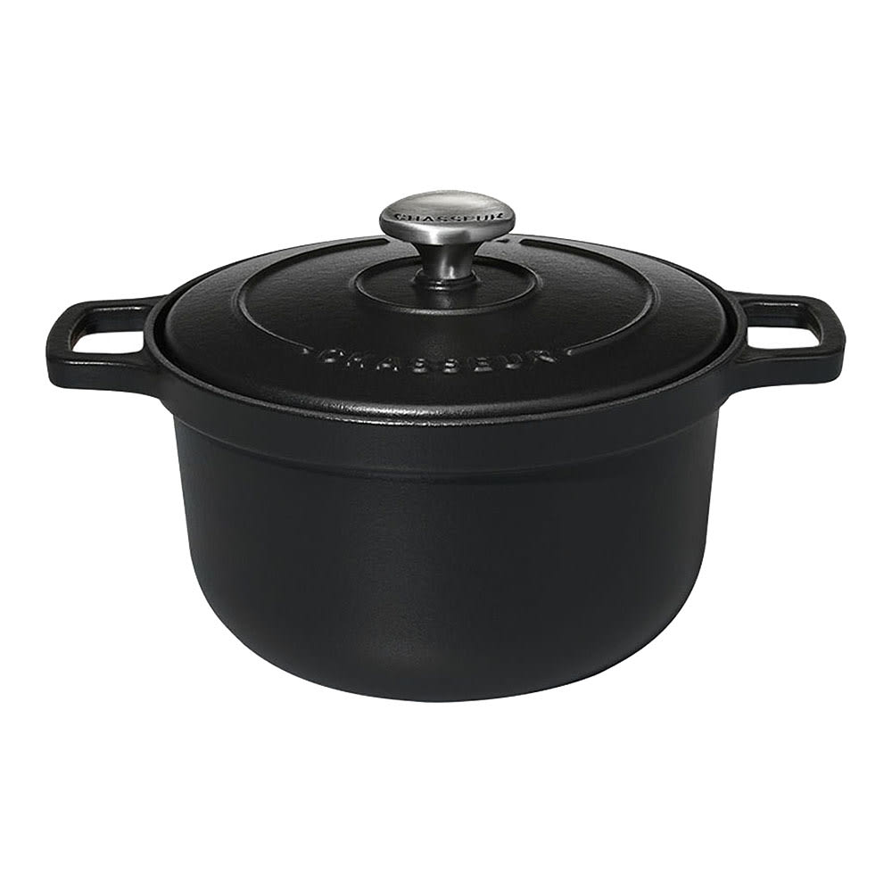 450-FN423 20 oz Mini Cast Iron Baking Dish - 6 7/10" x 4 3/4", Black
