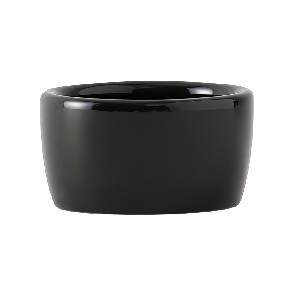 424-BBX0203 2 oz Pipkin Ramekin - Ceramic, Black