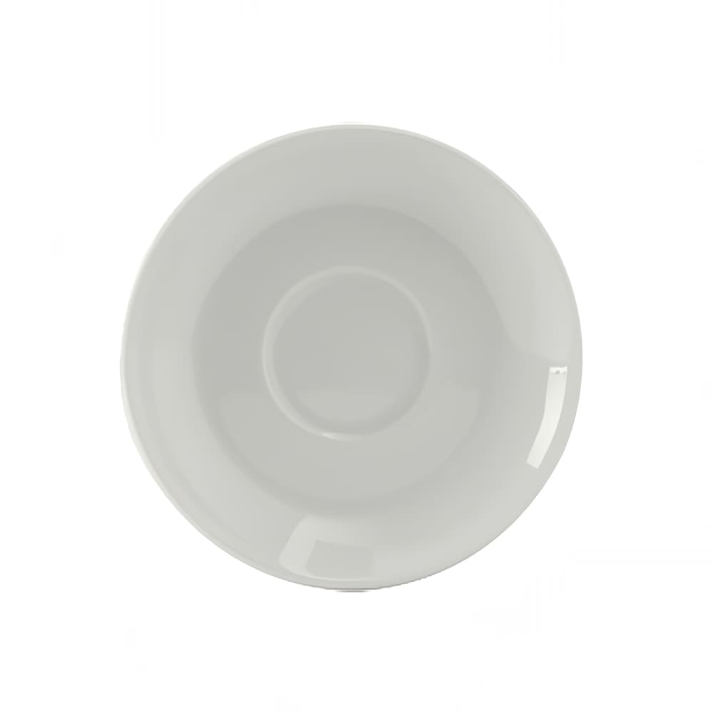 424-BPE0451 4 5/8" Round DuraTux®© Cappuccino Saucer - China, Porcelain White