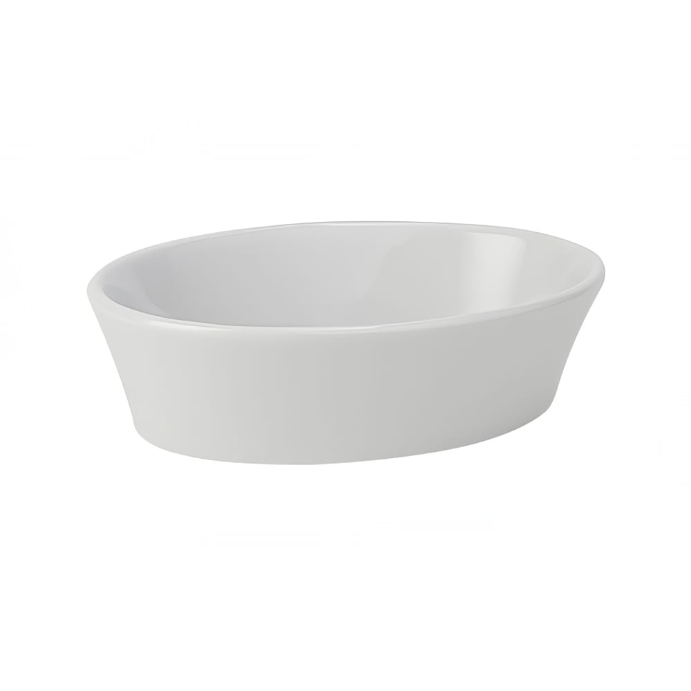 424-BPK060 7 oz Oval DuraTux®© Casserole Dish - China, Porcelain White