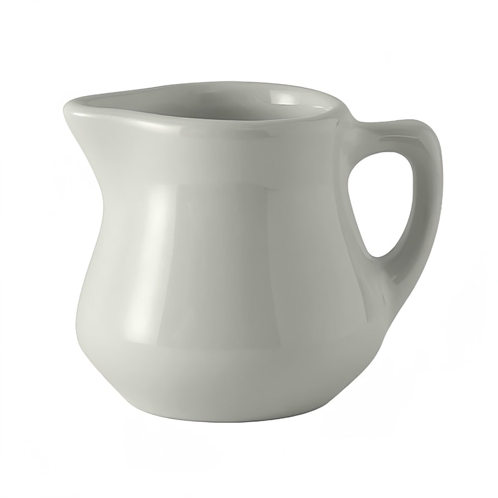 424-BWR035 3 1/2 oz DuraTux® Creamer - Ceramic, American White