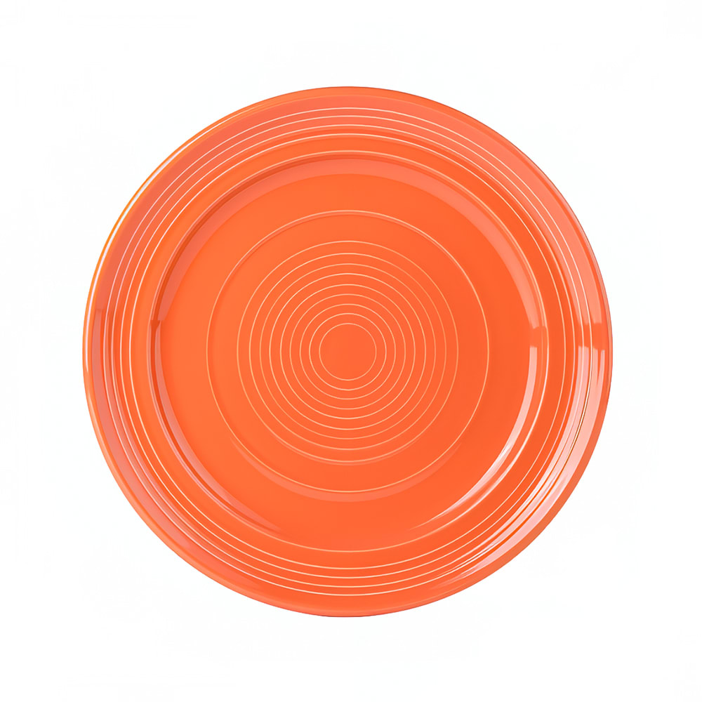 424-CPA120 12" Round Plate - China, Papaya