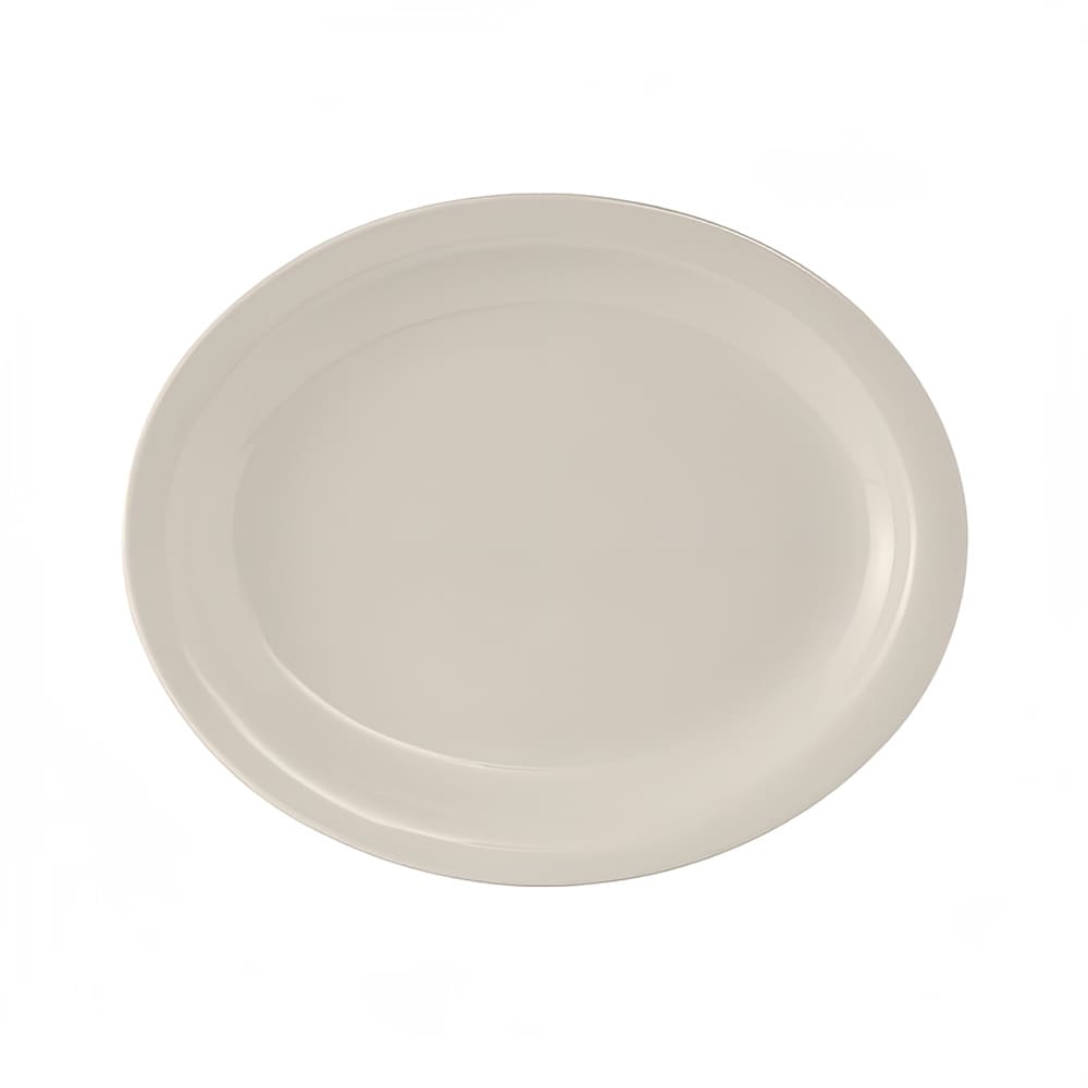 424-TNR012 Oval American White Narrow Rim Platter, Nevada, Oval