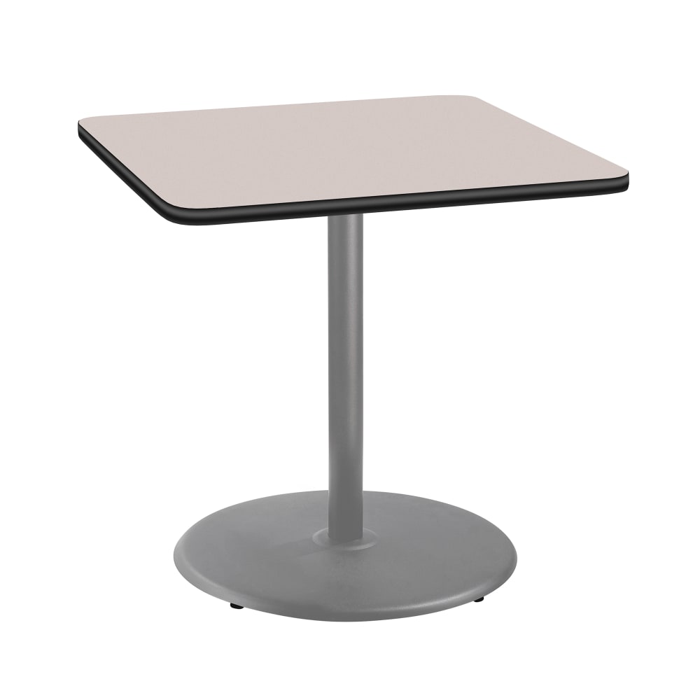 955-CTG33636RCPBTMGY 36" Square Counter Height Table - Grey Nebula Laminate Top, Steel Base