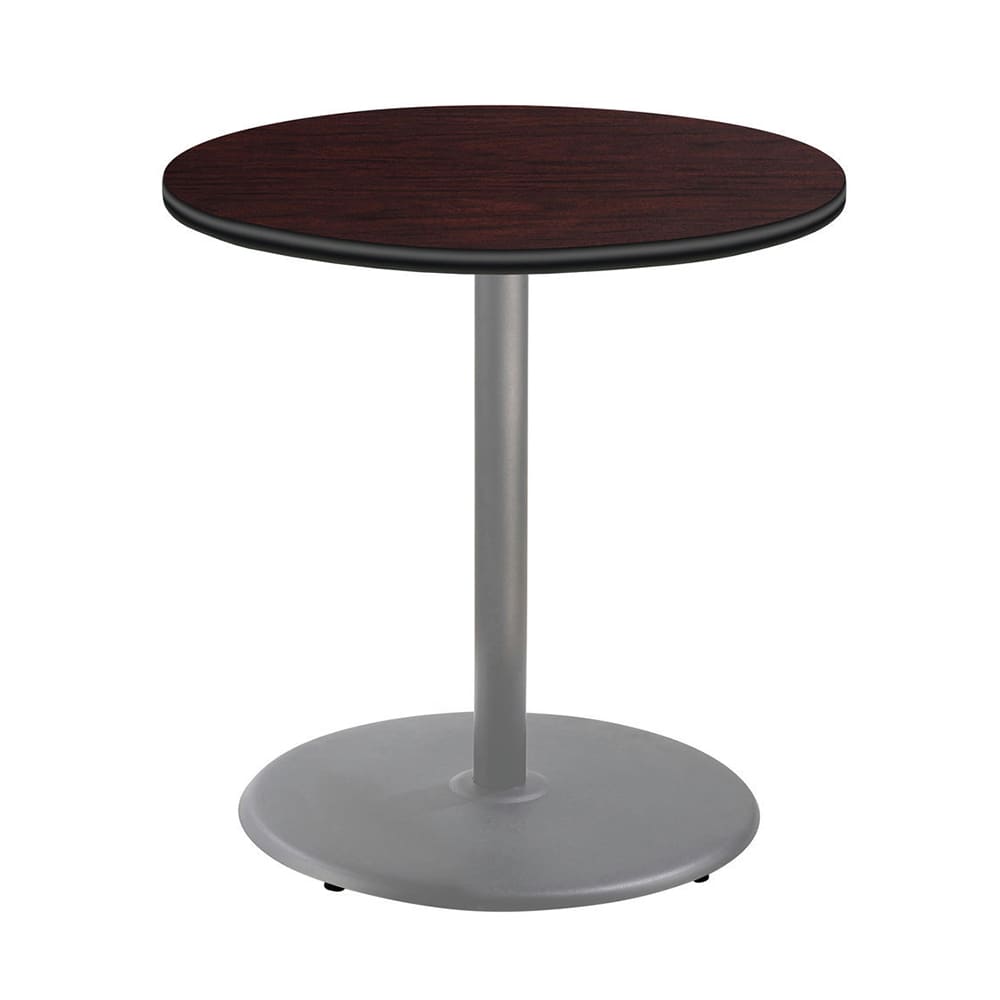955-CTG13636RCPBTMMY 36" Round Counter Height Table - Mahogany Laminate Top, Steel Base