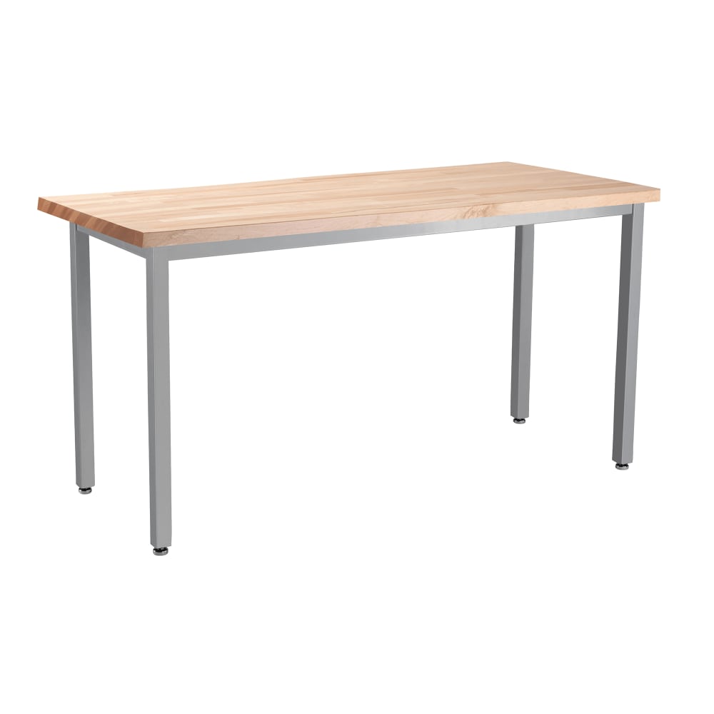 955-HDT93072B Rectangular Activity Table - 72"L x 30"W, Butcherblock Top, Beige