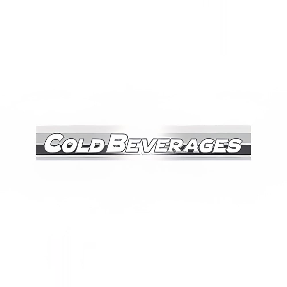 598-883652 Cold Beverage Sign for GDM47, GDM47FC, GDM57, GEM47 & GEM47FC