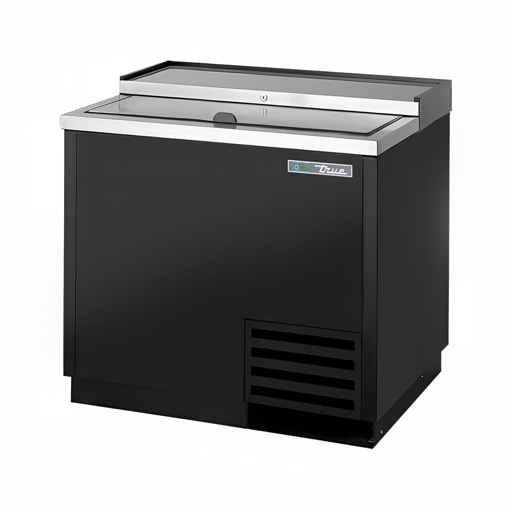 598-TD3612 36" Forced Air Bottle Cooler - Holds (264) 12 oz Bottles, Lid Locks, 115v