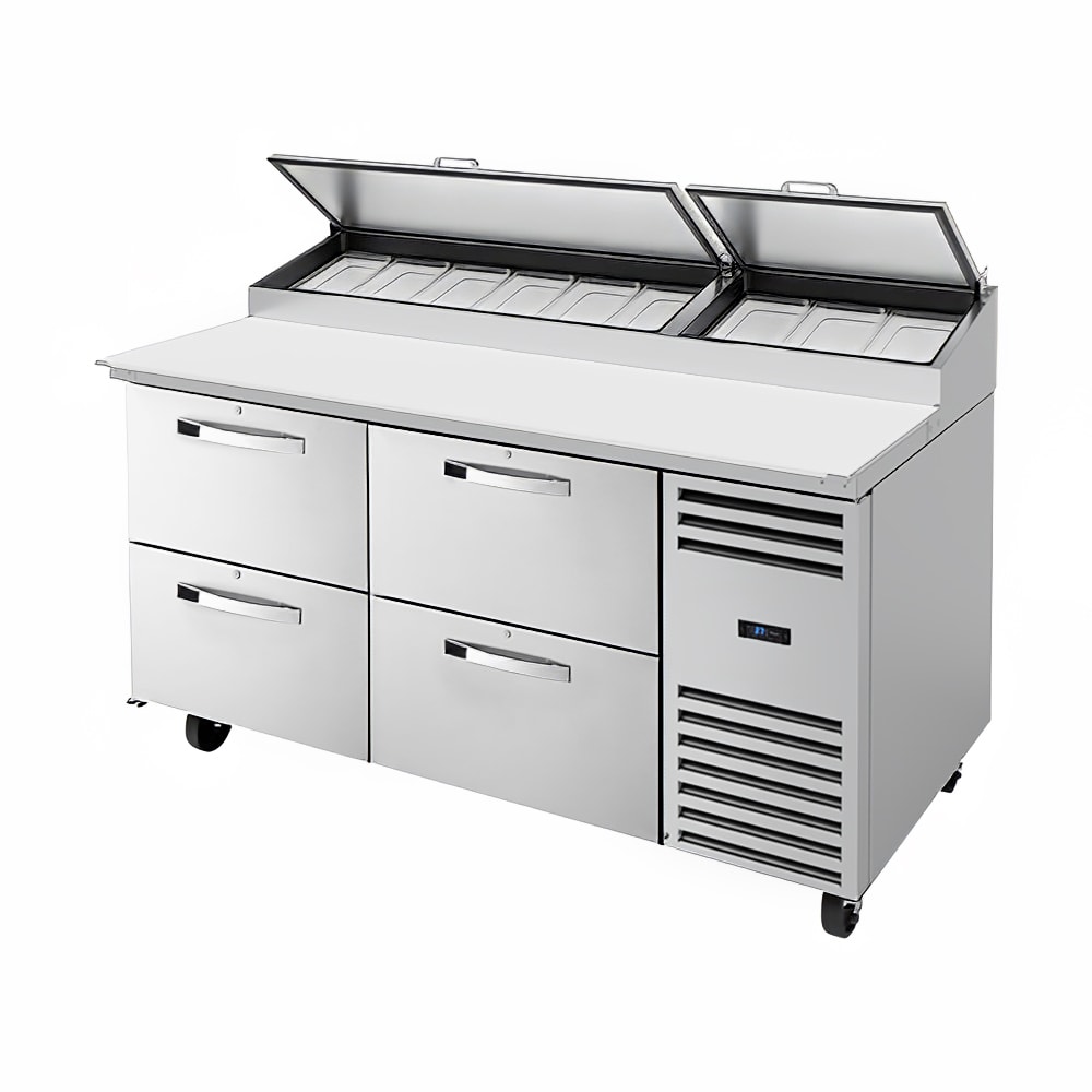 598-TPPAT67D4HCSPEC3 67" Spec Series® Pizza Prep Table w/ Refrigerated Base, 115v
