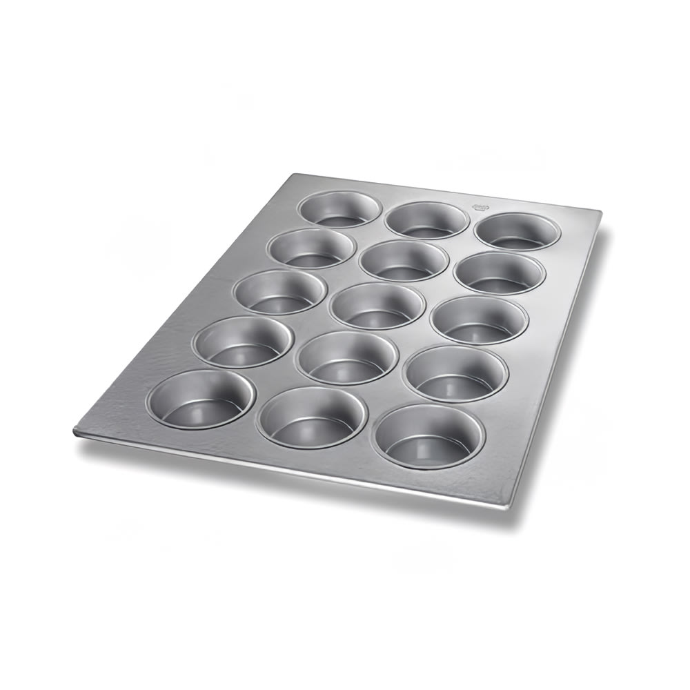 225-43037 Cupcake Pan w/ (15) 10 oz Cup Capacity, Aluminized Steel