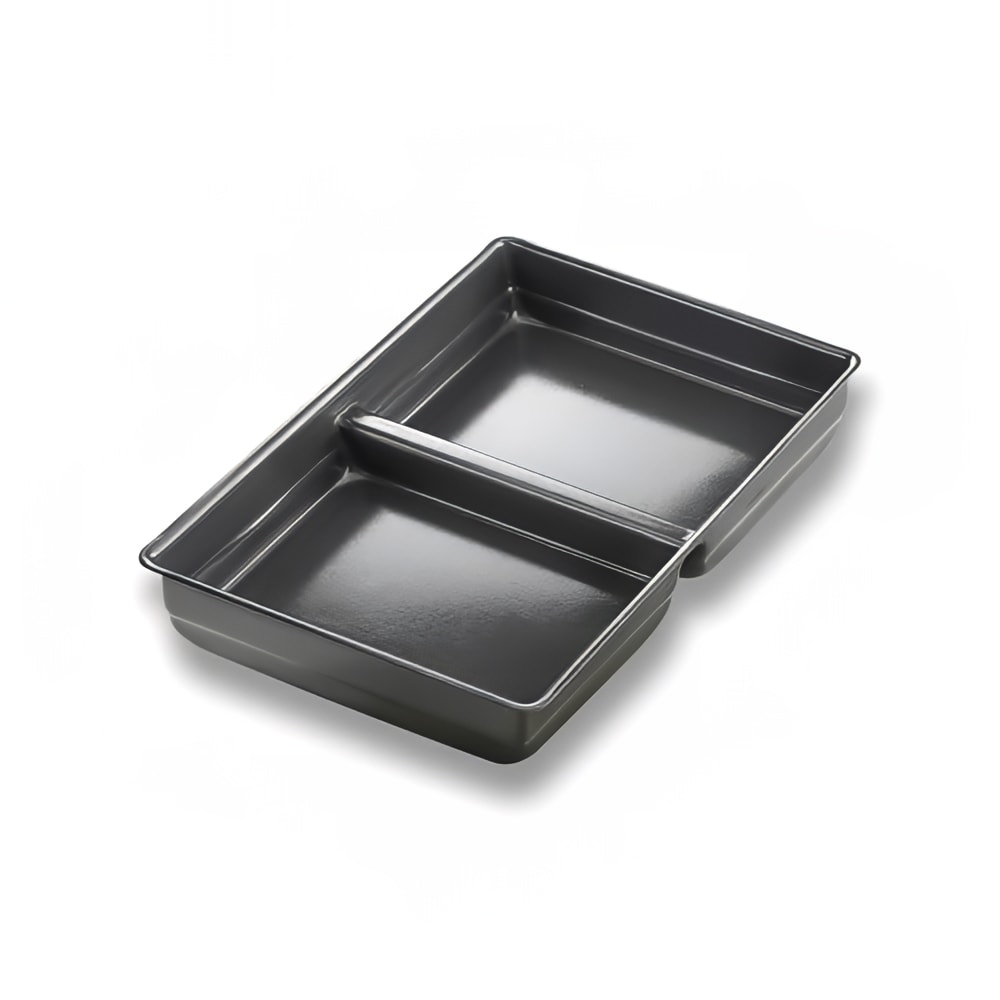 225-91005 Rectangular Pre-Seasoned Detroit Pizza Pan - 9 3/16" x 14 5/16", Anodized Alu...