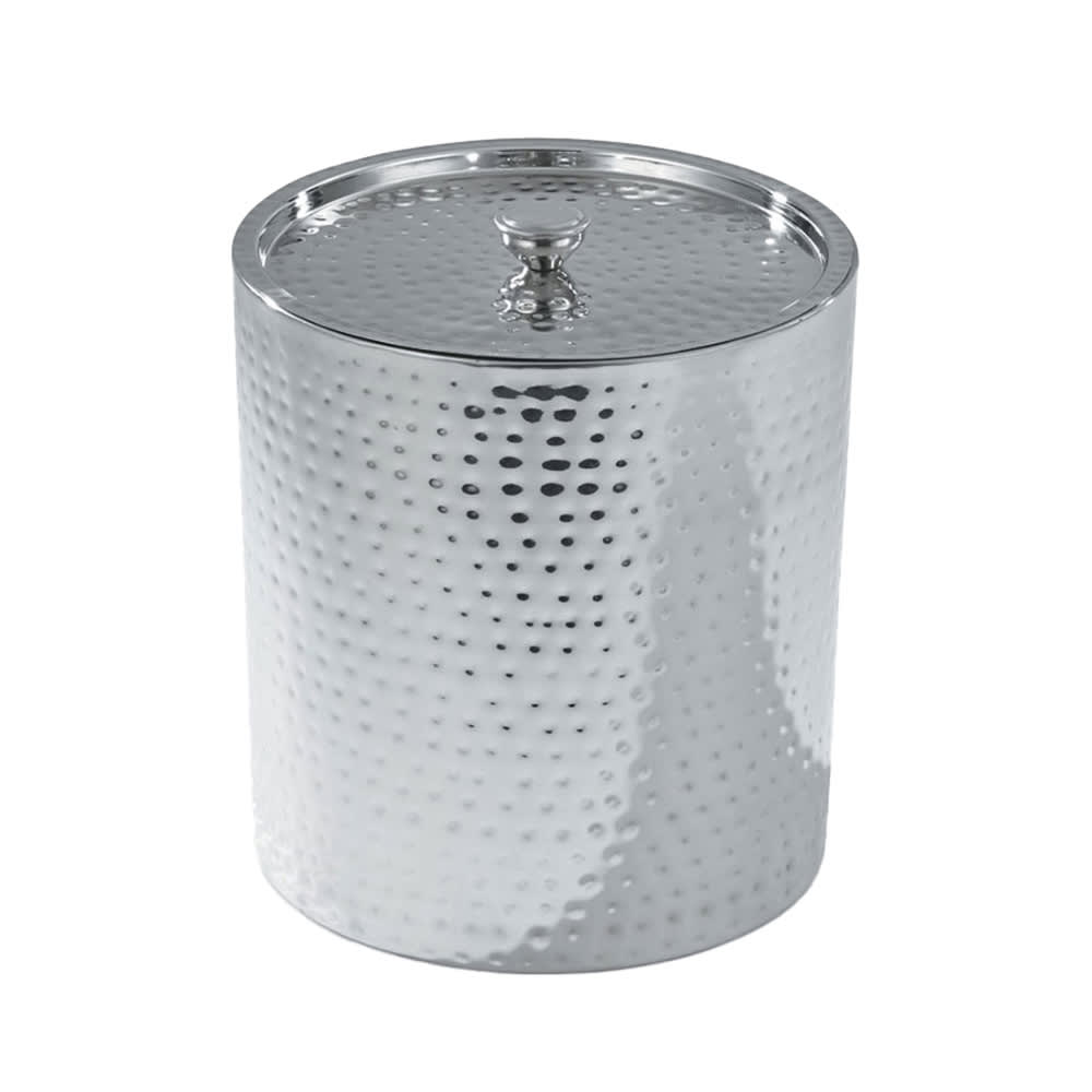 002-T720DW 3 gal Hammered Double Wall Ice Cream Chiller With Cover, Stainless Steel
