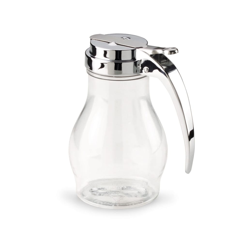 175-1214 16 oz Dripcut® Teardrop Dripcut Server - Polycarbonate, Chrome Top
