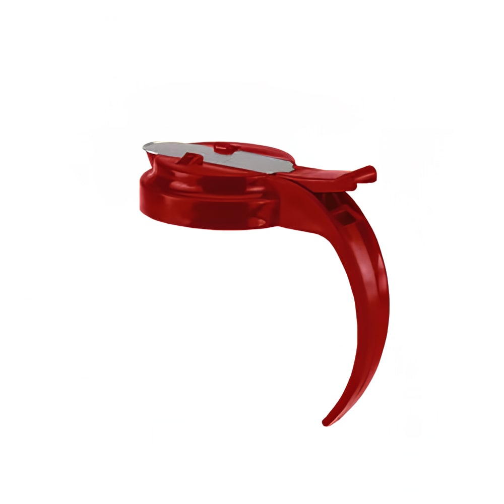 175-614T02 14 oz Syrup Server Cap - Red Plastic