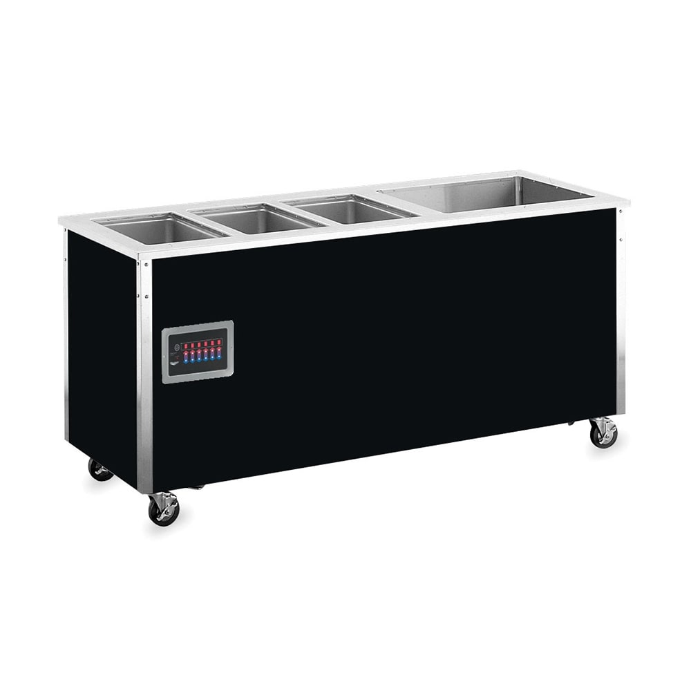 175-36195 74" Hot/Cold Food Station - 3 Hot Wells, 1 Refrigerated Cold Pan, 30x74x28