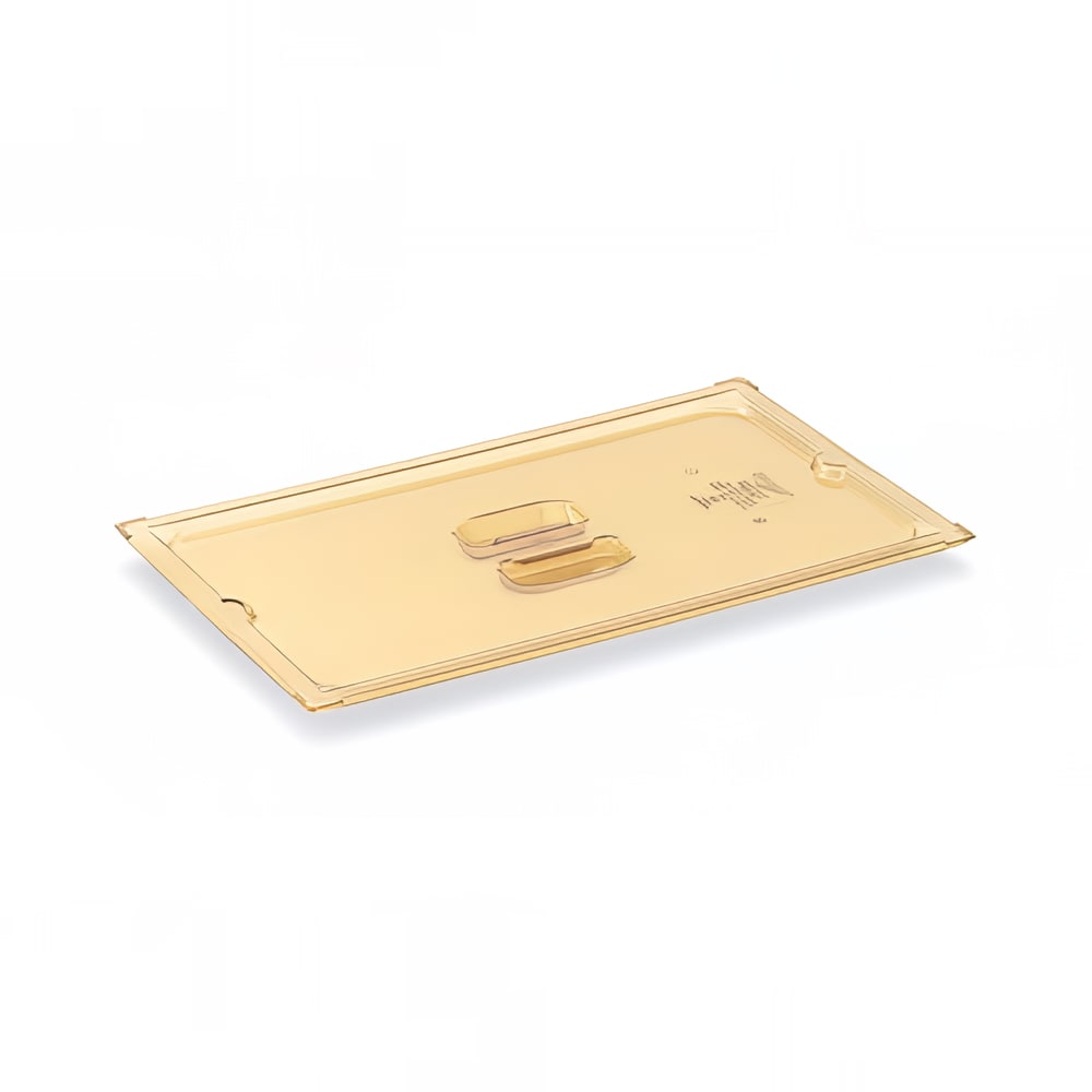175-33200 Half-Size High-Heat Solid Food Pan Cover - Amber