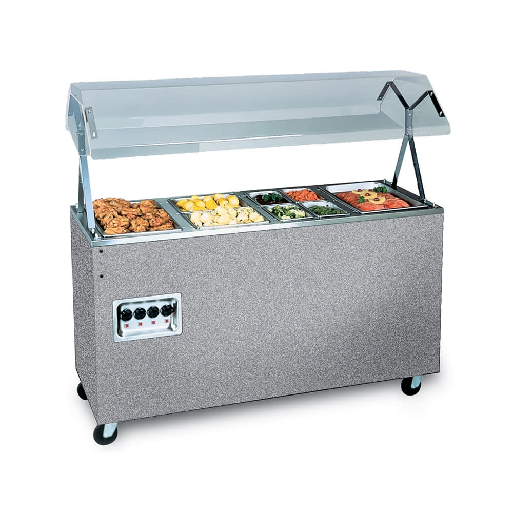 175-38770 60" Hot Food Table w/ (4) Wells & Enclosed Base, 120v