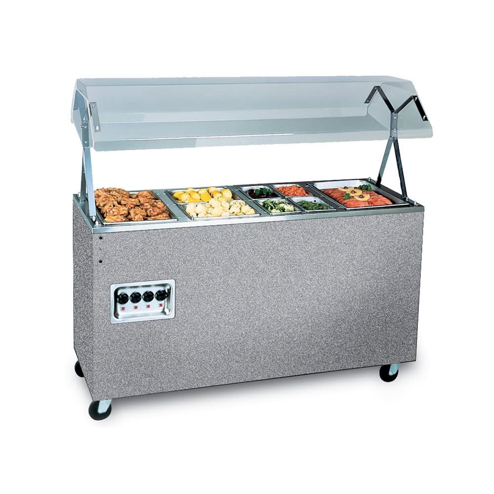 175-38772 60" Hot Food Table w/ (4) Wells & Enclosed Base, 120v