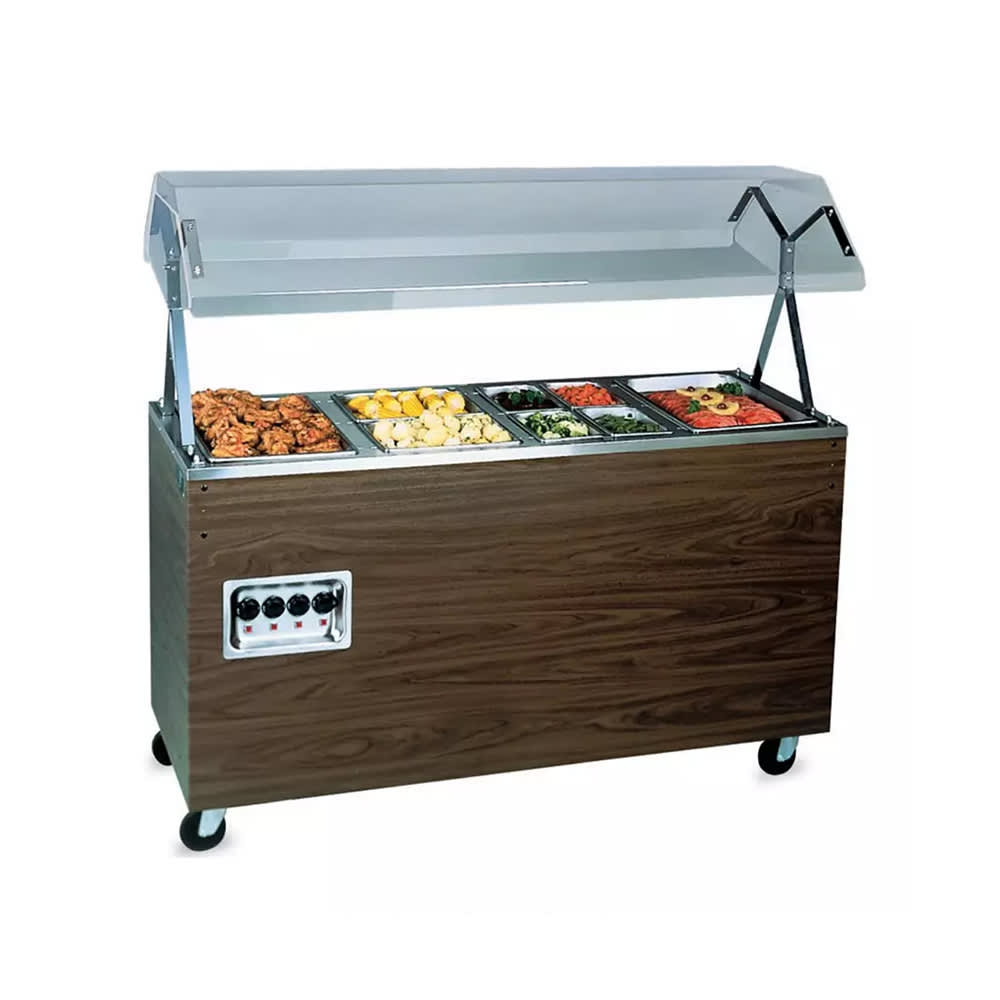 175-39947 60" Hot Food Table w/ (4) Wells & Enclosed Base, 120v