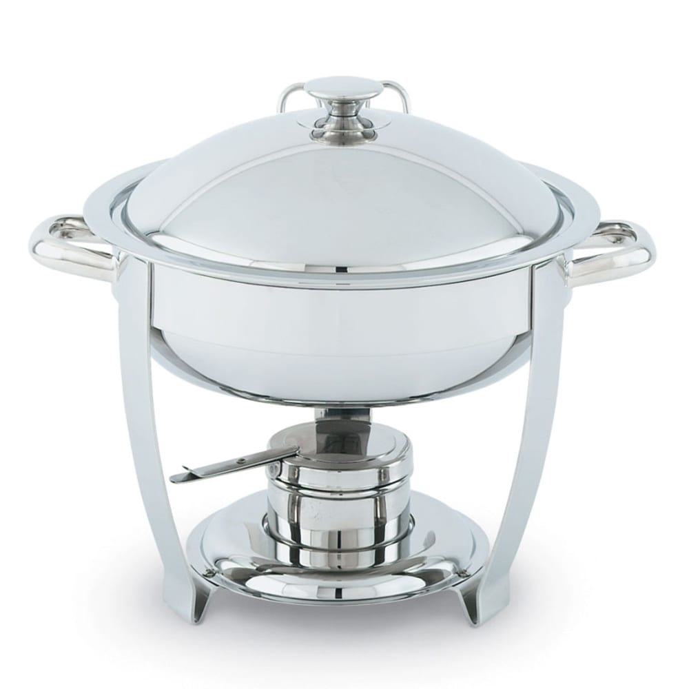 175-46503 Round Chafer w/ Lift-off Lid & Chafing Fuel Heat