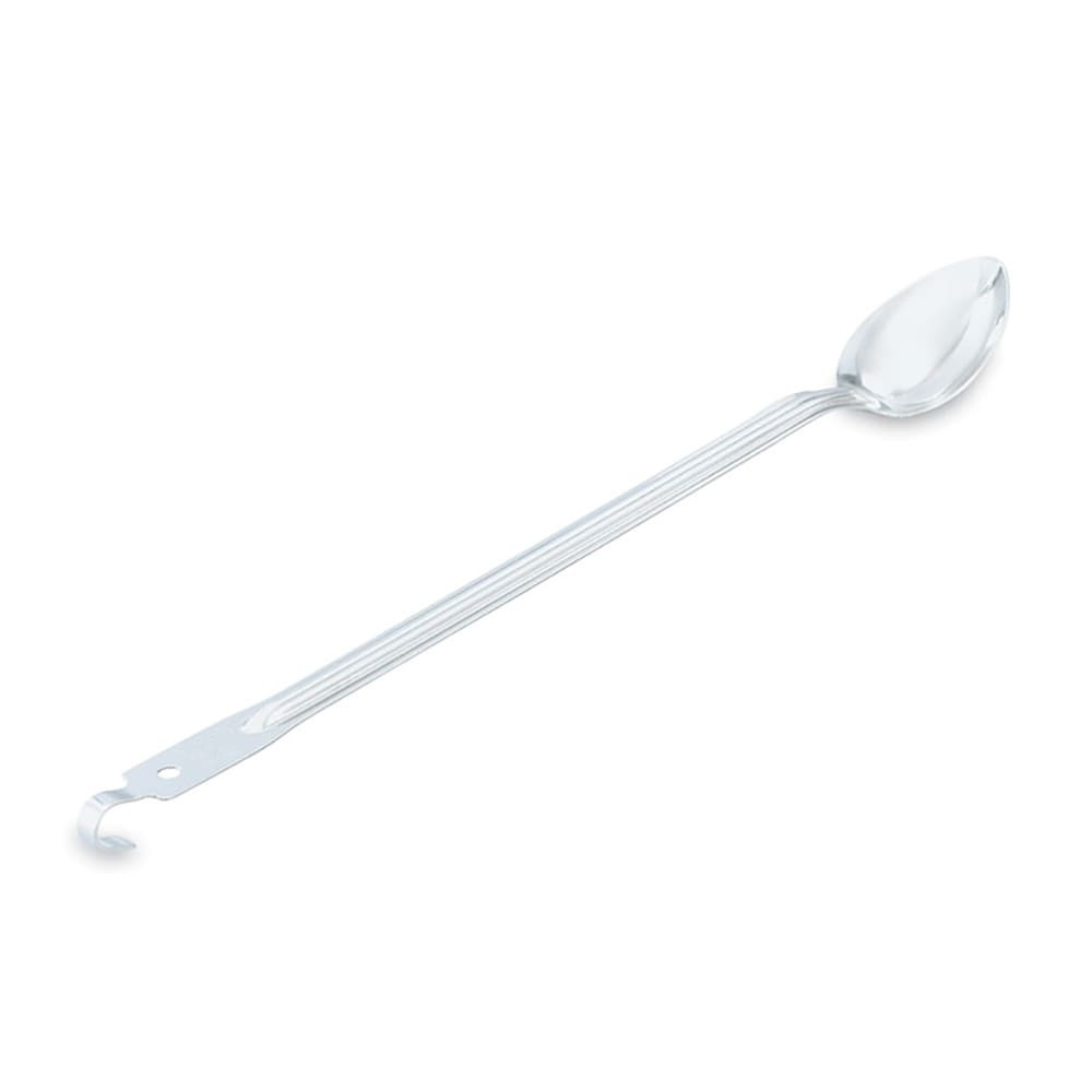 175-60175 Slotted Spoon - 21" Hooked Handle, Stainless