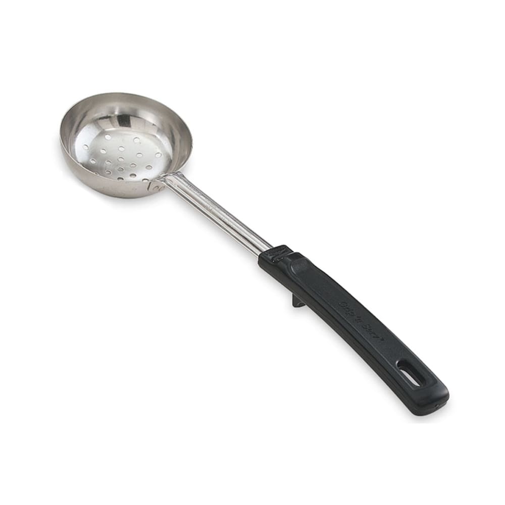 175-61180 8 oz Perforated Spoodle - Black Poly Handle, Stainless