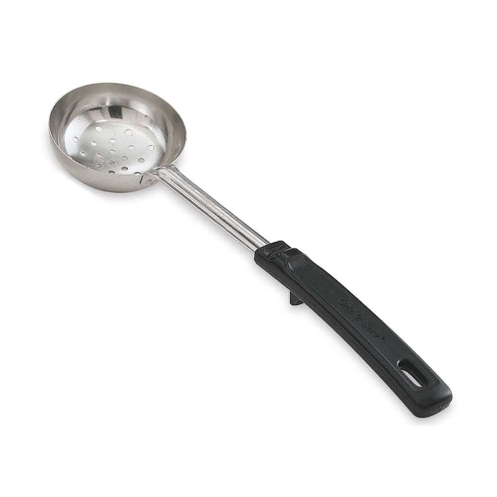 175-61175 6 oz Perforated Spoodle - Black Poly Handle, Stainless