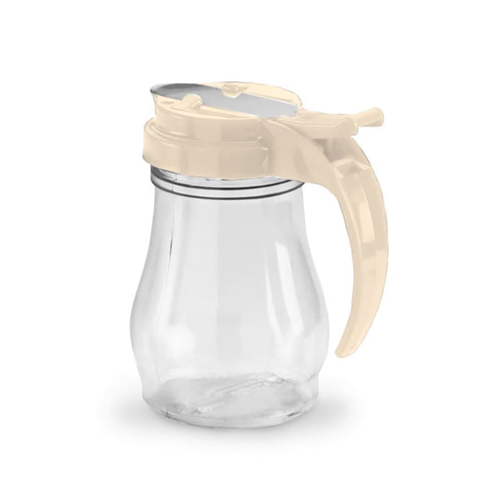 175-160618 7 oz Dripcut® Teardrop Dripcut Server - Polycarbonate, Beige Plastic Top