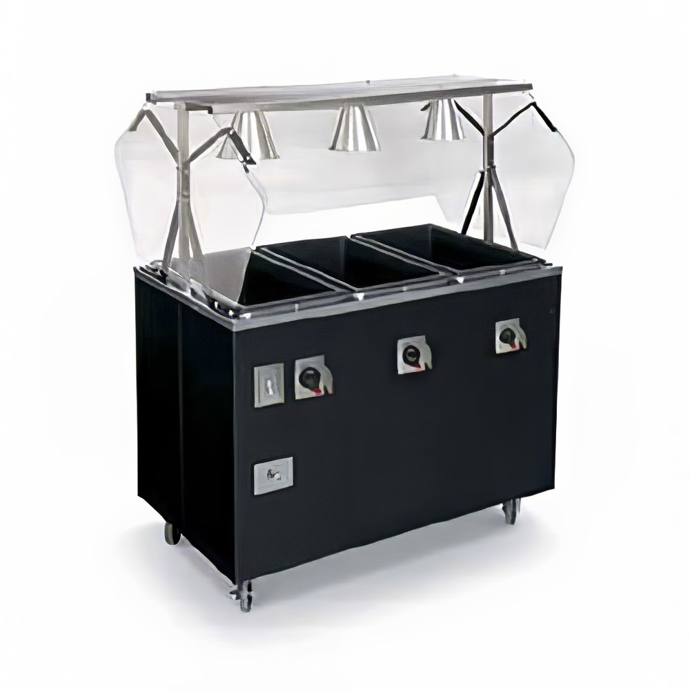175-387082 46" Hot Food Table w/ (3) Wells & Enclosed Base, 208 240v/1ph