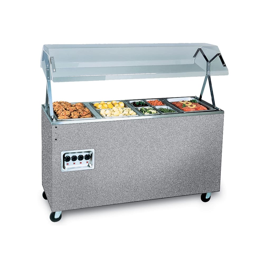 175-387112 60" Hot Food Table w/ (4) Wells & Enclosed Base, 208 240v/1ph