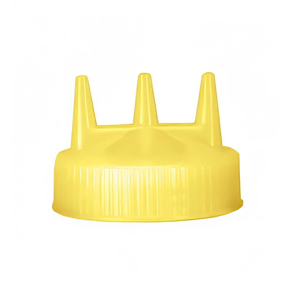175-330008 Tri-Tip Replacement Cap - For 16,24,32 oz, Wide Mouth, Yellow