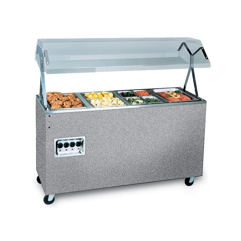 175-387312 60" Hot Food Table w/ (4) Wells & Enclosed Base, 208 240v/1ph