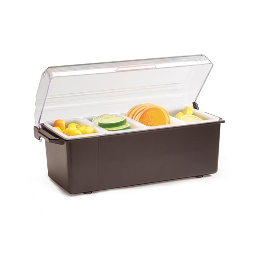 175-474101 (4) Compartment Bar Garnish Tray - Domed Lid