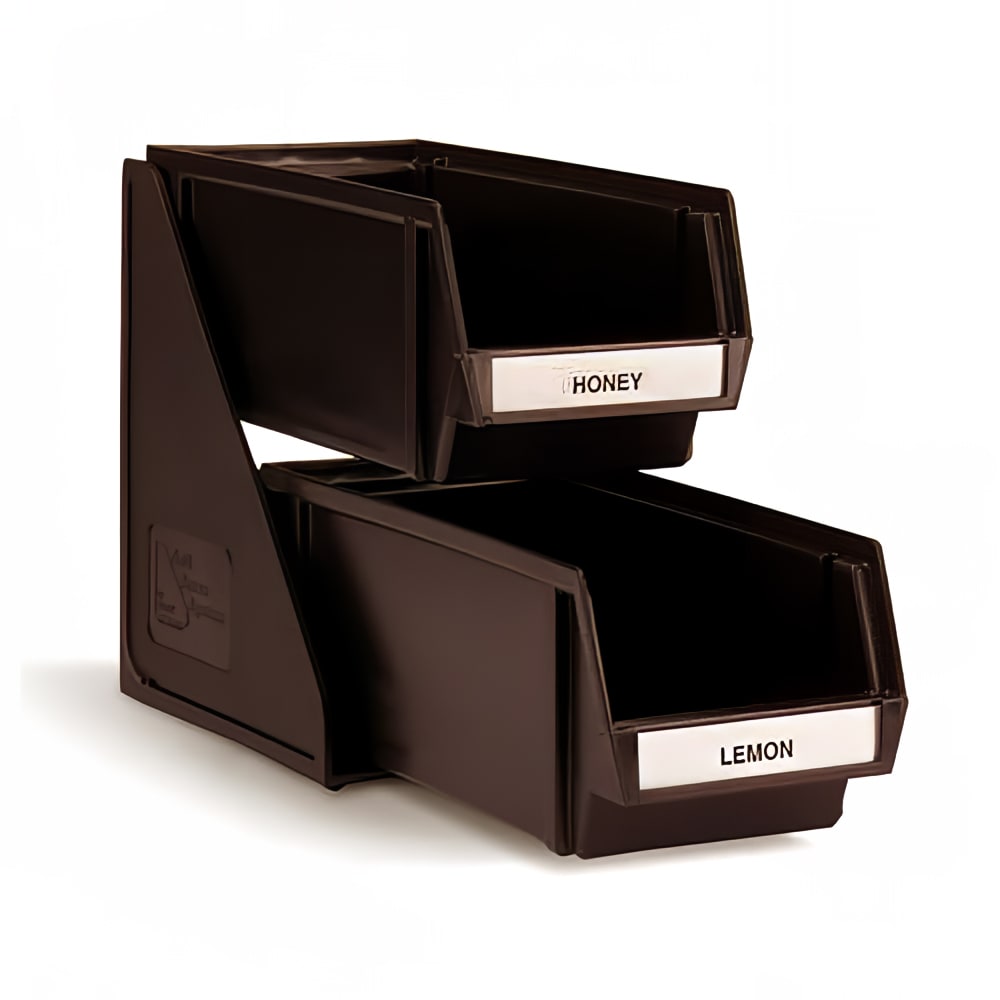 175-484101 Condiment Organizer w/ (2) Bins - Brown