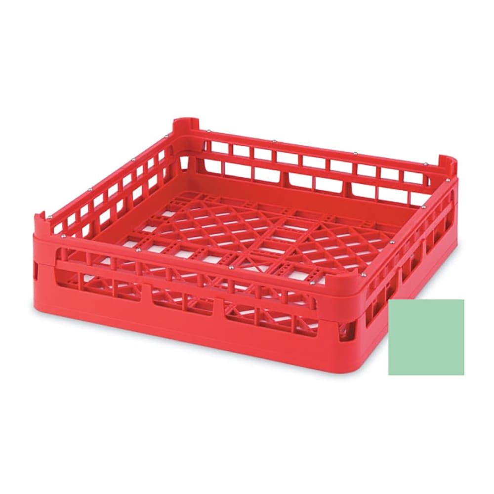 175-526811 Open Dishwasher Rack - Tall, Full-Size, 19 3/4" x 19 3/4", Light Green