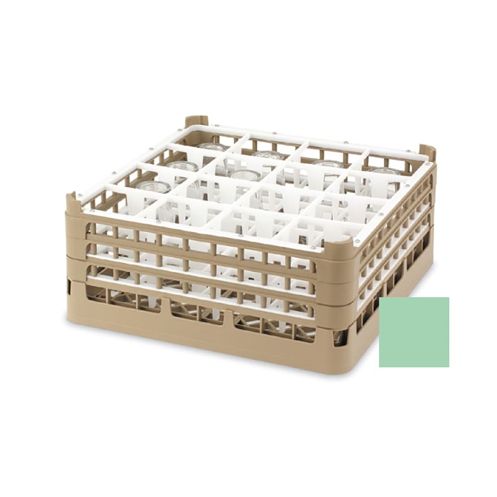 175-526941 Signature Glass Rack w/ (16) Compartments - Green