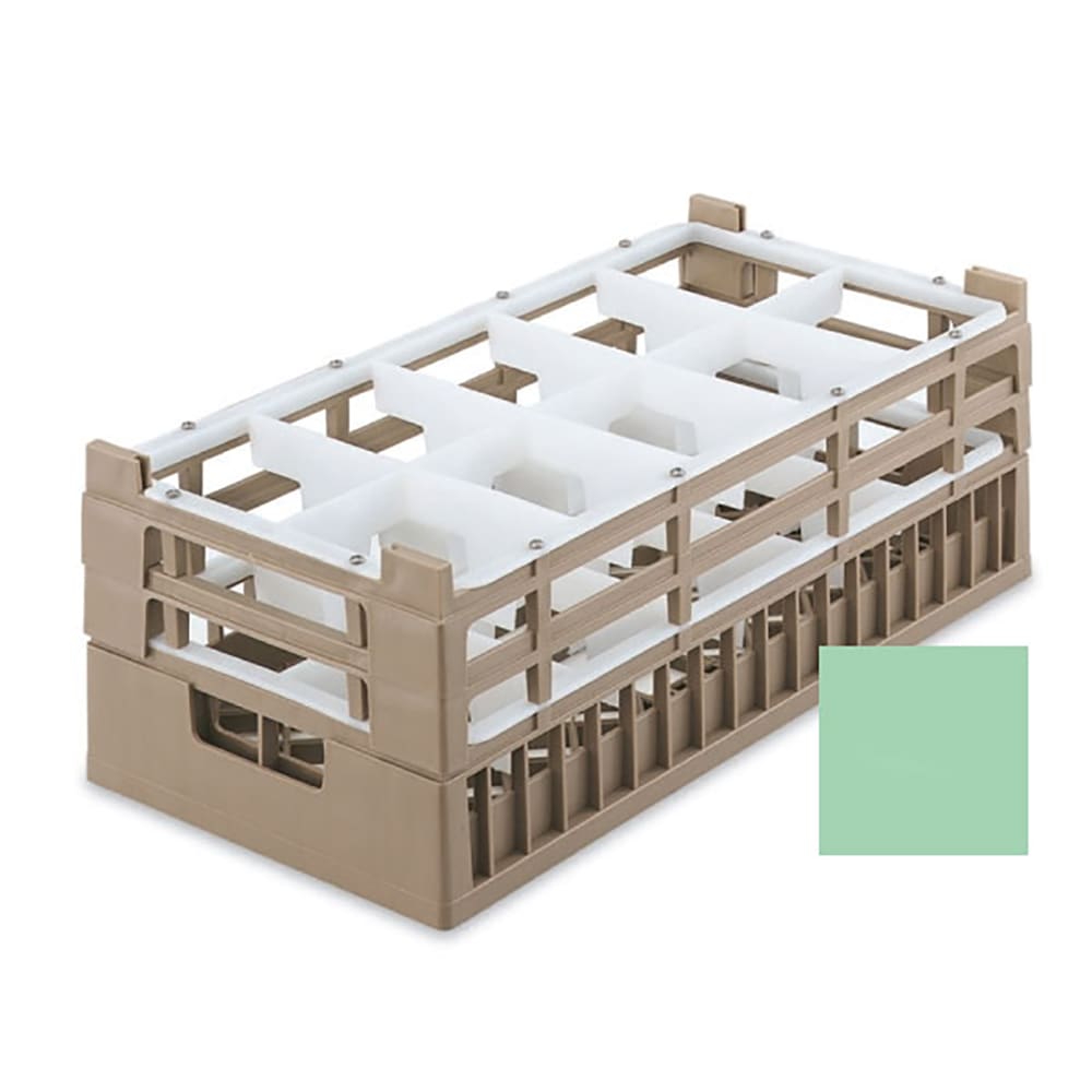 175-528101 Dishwasher Rack - 10 Compartment, Short, Half-Size, Green
