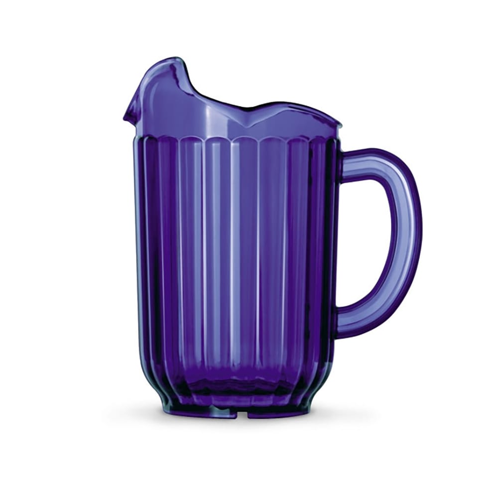 175-601044 60 oz Plastic Pitcher w/ (3) Lips, Cobalt