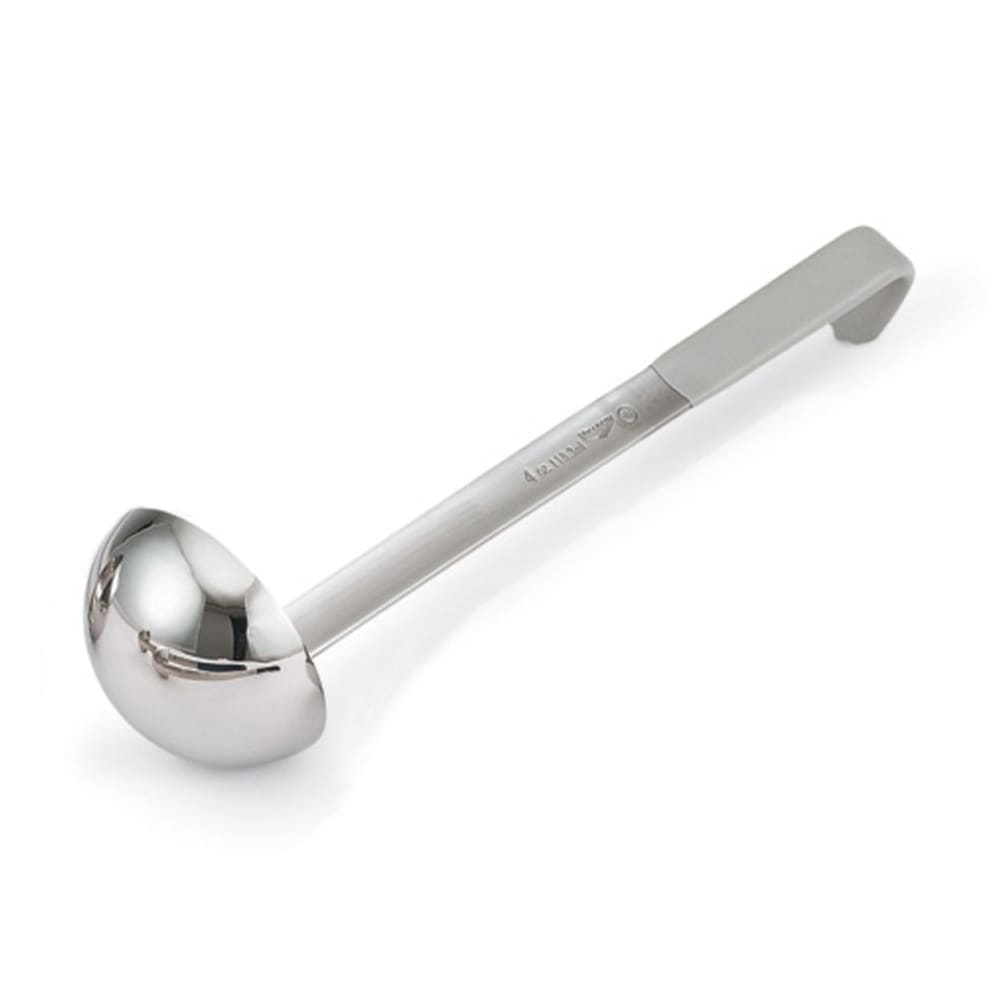 175-4980445 4 oz Jacob's Pride® Collection Ladle - Stainless Steel, Gray Kool-Touch® Handle
