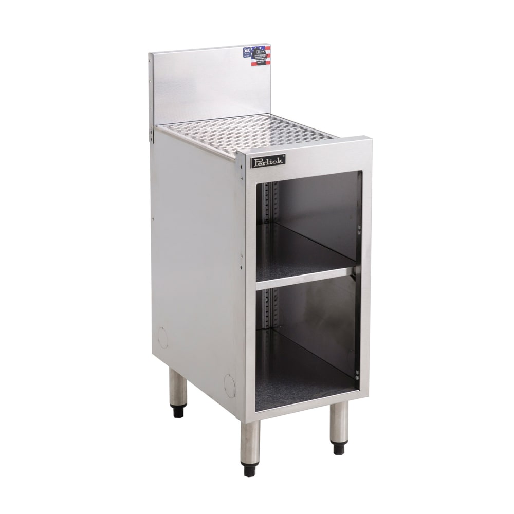 199-TS12SC 12" Stationary Storage Cabinet w/ Open Base, 18 9/16" Front to Back