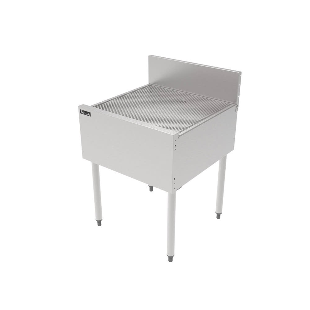 199-TSF24DB Underbar Freestanding Drainboard - 6" Backsplash, 24" x 24"